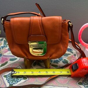 Michael Kors Orange Leather Crossbody Bag-AUTHENTIC